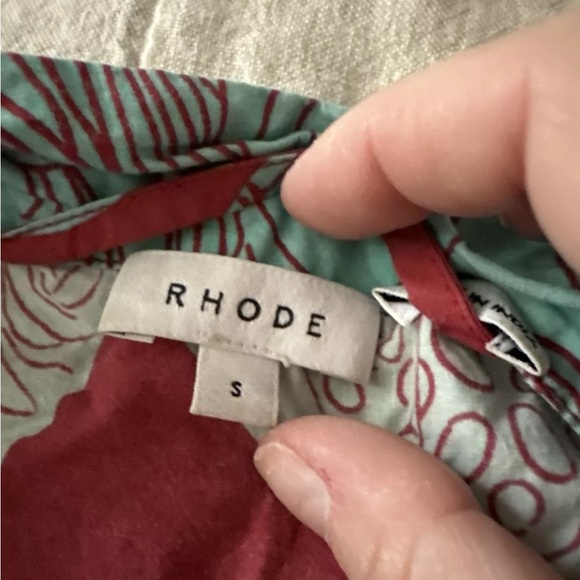 RHODE Berto Neoclassical Pajama Set Top And Pants Size Small - Picture 3 of 11